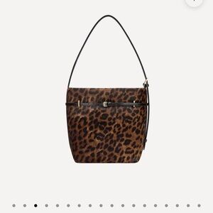 Verafied NY Leopard Belted Tote Bag